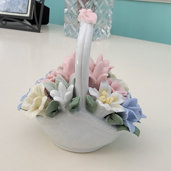 Porcelain Flower Basket - Picture 10 of 10
